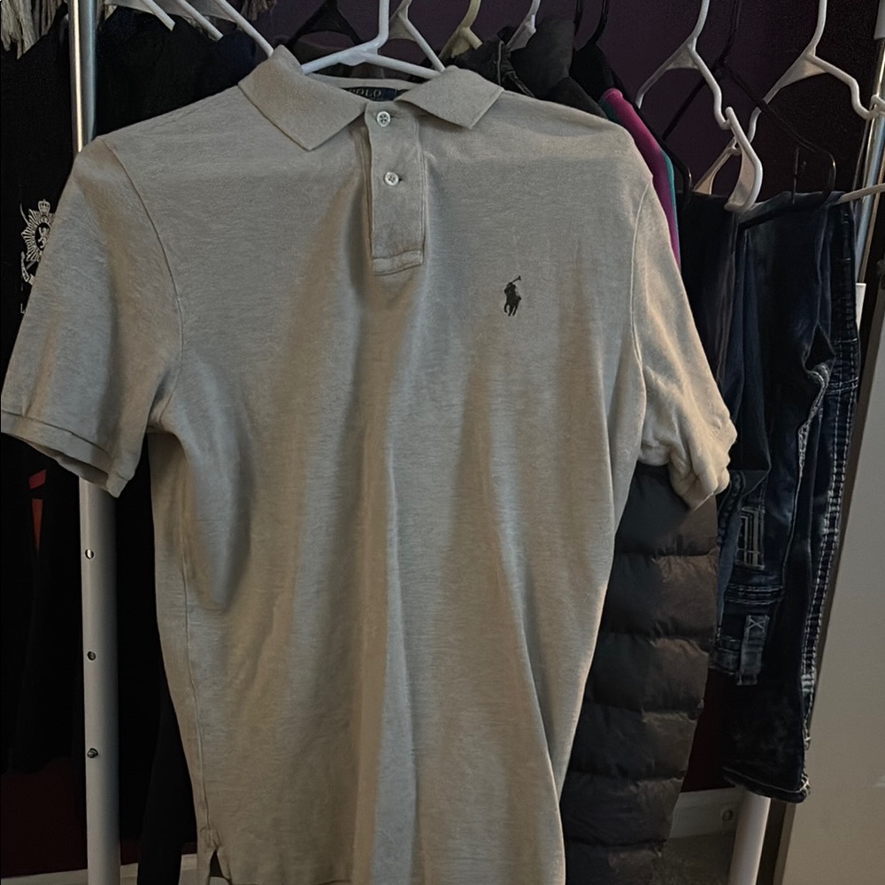 Polo by Ralph Lauren Men's Gray Polo Shirt